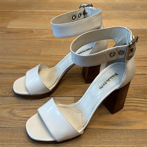 chanel white beach sandals|white leather heeled sandals.